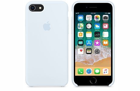 Чехлы для iPhone: Silicone Case для iPhone 8 / 7 (небесно-голубой)