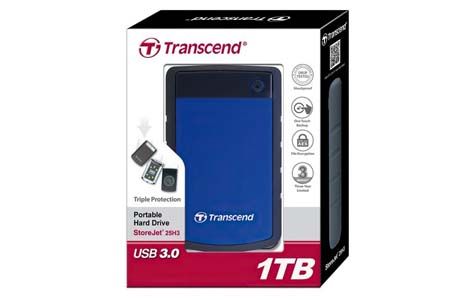 Внешние накопители: Жесткий диск Transcend StoreJet 2.5" USB 3.1 2TB StoreJet 25H3 синий