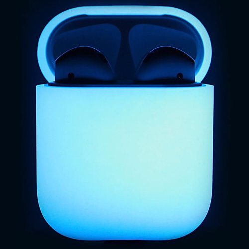 Чехол для AirPods 2: Elago Silicone Case Night Glow Blue for Airpods