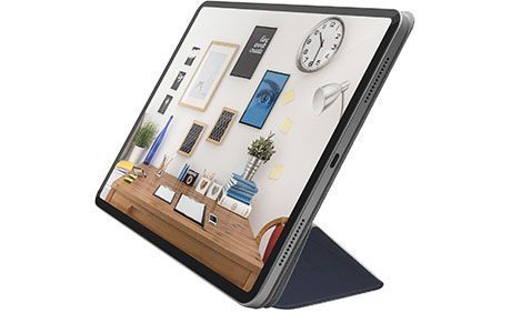 Чехол для iPad Pro 11" 2018-2022: Чохол Macally BSTANDPRO3L для iPad Pro 11″ (синій)