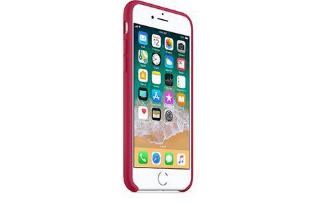 Чехлы для iPhone: Силіконовий чохол для iPhone 8 (рожево-червоний)