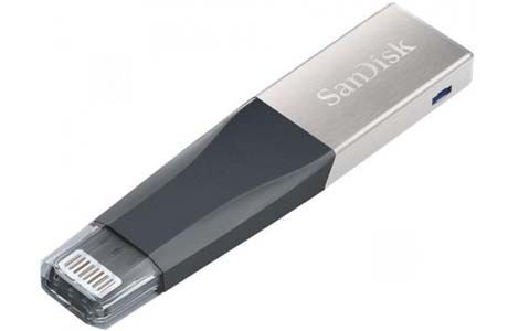 Внешние накопители: Накопичувач SanDisk 128GB iXpand Mini USB 3.0 /Lightning Apple (SDIX40N-128G-GN6NE)