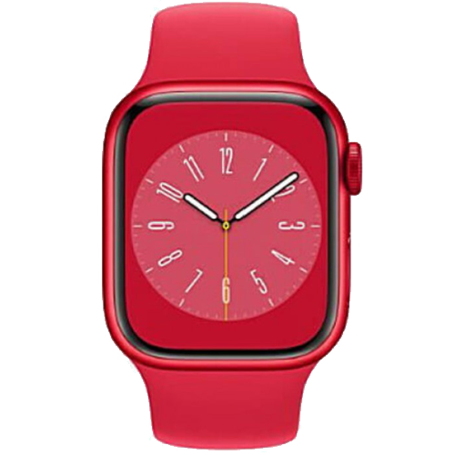 Apple Watch Series 8: Apple Watch Series 8 GPS 41mm (PRODUCT)RED Aluminium Case with (PRODUCT)RED Sport Band