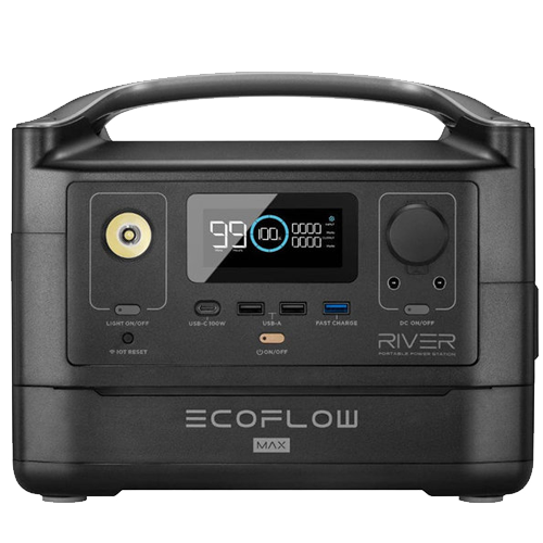 Внешние аккумуляторы: EcoFlow RIVER Max 576Wh 160000mah Black