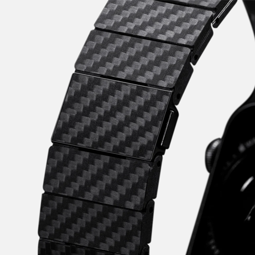 Ремешки для Apple Watch: Pitaka Modern Carbon Fiber Watch Band Black/Grey for Apple Watch 49/45/44mm