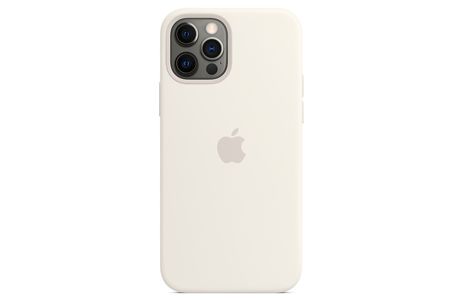 Чехлы для iPhone: Силиконовый чехол MagSafe для iPhone 12 Pro Max, белый цвет