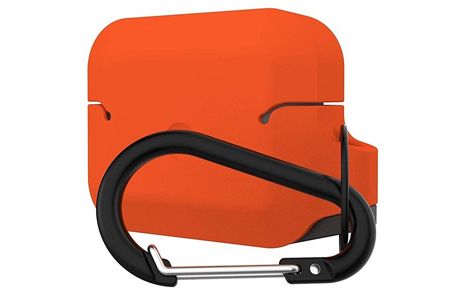 Чехлы для AirPods: Чохол для навушників Urban Armor Gear UAG Silicone Case Orange/Black Apple AirPods Pro (помаранчево-чорний)