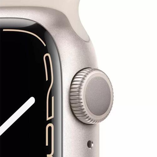 Apple Watch Series 7: Apple Watch Series 7 41mm Starlight Aluminum Case with Starlight Sport Band
