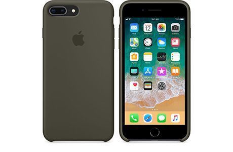 Чехлы для iPhone: Силіконовий чохол для iPhone 8 Plus / 7 Plus (оливковий)
