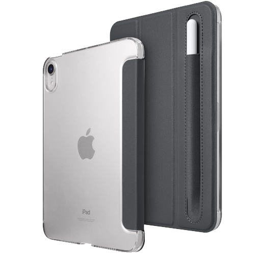 Чехол для iPad Mini 6: LAUT HUEX FOLIO case with Pencil Holder for iPad mini 6 2021 Fog Grey