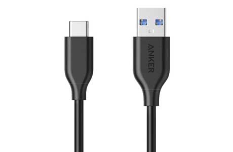 Кабели: Кабель Anker USB 3.0 AM TO TYPE-C 0.9M PowerLine V3 Черный