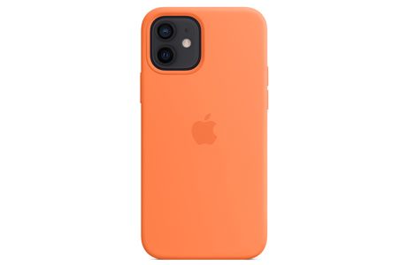 Чехлы для iPhone: Силиконовый чехол MagSafe для iPhone 12 и iPhone 12 Pro, цвет «кумкват»