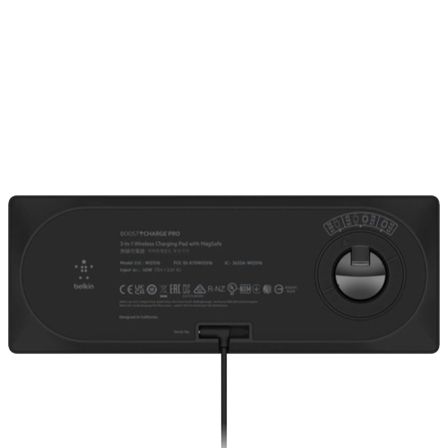 Держатели | Док-станции: Belkin BOOST CHARGE PRO 3-in-1 Wireless Charging Pad with MagSafe Black