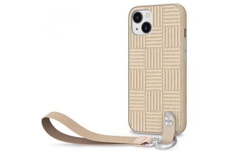 Чехол для iPhone 13: Moshi Altra Slim Hardshell Case with Wrist Strap Sahara Beige for iPhone 13