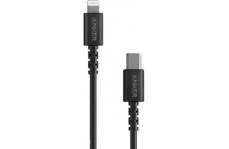 Кабели и переходники: Кабель Anker USB TYPE-C TO Lightning 0.9M V3 Powerline Select Черный