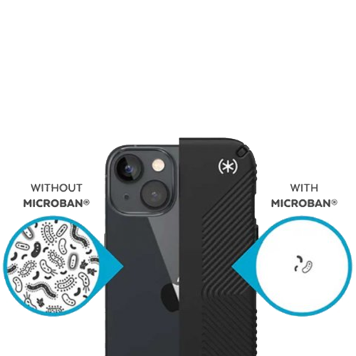 Чехол для iPhone 14 Plus: Speck Presidio2 Grip Case for iPhone 14 Plus, Black/White