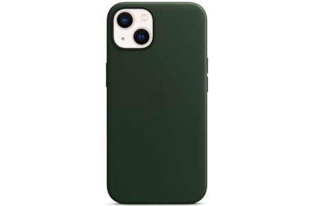 Чехол для iPhone 13: Apple Leather Case with MagSafe Sequoia Green for iPhone 13