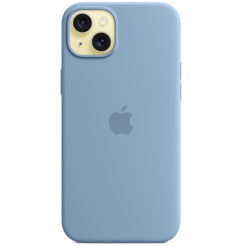 Чехол для iPhone 15 Plus: Apple iPhone 15 Plus Silicone Case with MagSafe Winter Blue
