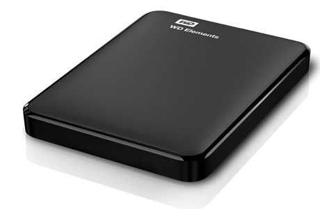 Внешние накопители: Жорсткий диск WD 2.5" USB 3.0 1TB Elements Portable (WDBUZG0010BBK-WESN)