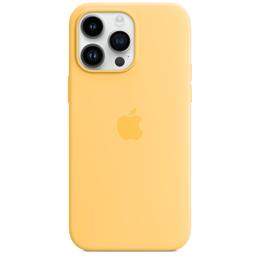 Чехол для iPhone 14 Pro Max: Silicone Case with MagSafe for iPhone 14 Pro Max Sunglow