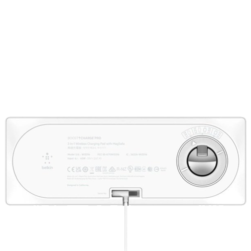Держатели | Док-станции: Belkin BOOST CHARGE PRO 3-in-1 Wireless Charging Pad with MagSafe White
