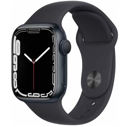 Apple Watch Series 7:  Apple Watch Series 7 41mm Midnight Aluminum Case with Midnight Sport Band 