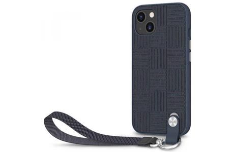 Чехол для iPhone 13: Moshi Altra Slim Hardshell Case with Wrist Strap Midnight Blue for iPhone 13