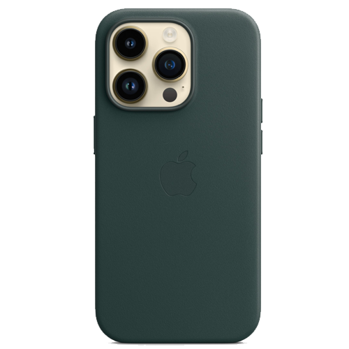 Чехол для iPhone 14 Pro: Apple iPhone 14 Pro Leather Case with MagSafe - Forest Green