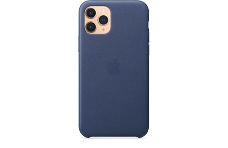Чехлы для iPhone: Apple Leather Case для iPhone 11 Pro (темно-синий)