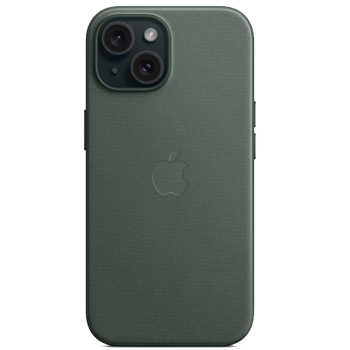 Чехол для iPhone 15: Apple iPhone 15 FineWoven Case with MagSafe Evergreen