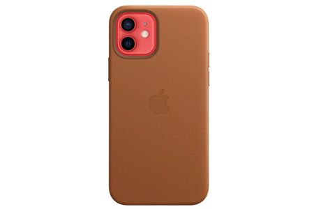 Чехлы для iPhone: Шкіряний чохол MagSafe для iPhone 12 mini, золотисто-коричневий колір
