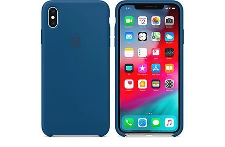 Чехлы для iPhone: Silicone Case для iPhone Xs Max (синий горизонт)