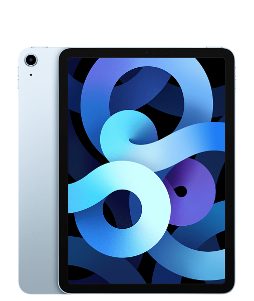 iPad Air 10,9": Apple iPad Air 2020 г., 64 ГБ, Wi-Fi+LTE  (голубое-небо)