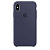Чехлы для iPhone: Silicone Case для iPhone X (полуночный синий) small