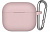 Чехлы для AirPods: Чехол для наушников Blueo Liquid Silicone Case для Apple AirPods 3 with Carbine, Pink small