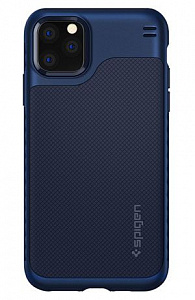 Чехлы для iPhone: Чохол Spigen для iPhone 11 Pro Max Hybrid NX, Navy Blue (синій)
