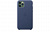Чехлы для iPhone: Шкіряний чохол Apple Leather Case для iPhone 11 Pro Max (темно-синій) small