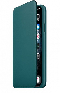Чехлы для iPhone: Apple Leather Folio для iPhone 11 Pro Max (павлин)