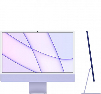 iMac: Apple iMac 24 2021 г., Retina 4,5K, M1 8CPU/8GPU, 8 ГБ, 512 ГБ SSD (фиолетовый)