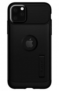 Чехлы для iPhone: Чохол Spigen для iPhone 11 Pro Max Slim Armor, Blackr (чорний)