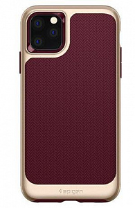 Чехлы для iPhone: Чохол Spigen для iPhone 11 Pro Neo Hybrid, Burgundy (червоний)