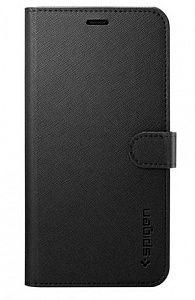 Чехлы для iPhone: Чохол Spigen для iPhone 11 Pro Wallet S, Saffiano Black (чорний)