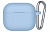 Чехлы для AirPods: Чехол для наушников Blueo Liquid Silicone Case для Apple AirPods 3 with Carbine, Sky Blue small