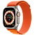 Apple Watch Ultra: Apple Watch Ultra GPS + Cellular, 49mm Titanium Case with Orange Alpine Loop - Large small