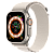 Apple Watch Ultra: AppleApple Watch Ultra GPS + Cellular, 49mm Titanium Case with Starlight Alpine Loop - Medium small