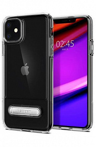 Чехлы для iPhone: Чохол Spigen для iPhone 11 Slim Armor Essential S, Crystal Clear (прозорий)