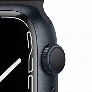 Apple Watch Series 7:  Apple Watch Series 7 45mm Midnight Aluminum Case with Midnight Sport Band 