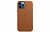 Чехлы для iPhone: Кожаный чехол MagSafe для iPhone 12 Pro Max, золотисто-коричневый цвет small