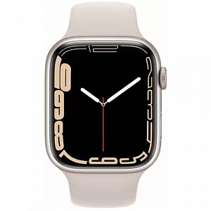 Apple Watch Series 7: Apple Watch Series 7 45mm Starlight Aluminum Case with Starlight Sport Band