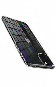 Чехлы для iPhone: Чохол Spigen для iPhone 11 Pro Max Liquid Crystal, Crystal Clear (прозорий)